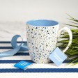 Кружка TERRAZZO, белый с розовым, 330мл, фарфор