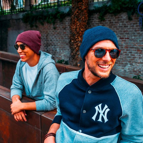 Шапка вязаная  двойная 