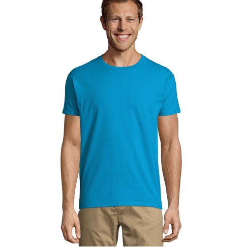 Футболка мужская IMPERIAL, лазурный, XL, 100% хлопок 190г/м2 Футболка мужская IMPERIAL, лазурный, XL, 100% хлопок 190г/м2