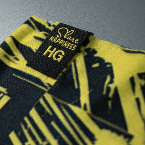 Образец снуд с  сублимационной печатью и жаккардовым логотипом, 100% полиэстер, 32*25 см