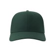 Бейсболка BEAT-S, 6 клиньев, пластиковая застежка, т.-зелён, 100% переработанный полиэстер, 300 г/м2
