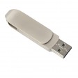 USB flash-карта CIRCLE OTG Type-C (32Гб), серебристая, 6,5х1,5х0,82 см, металл