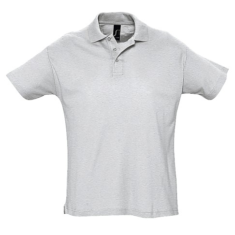 Рубашка поло мужская SUMMER II, светло-серый меланж, S, 100% хлопок, 170 г/м2 Рубашка поло мужская SUMMER II, светло-серый меланж, S, 100% хлопок, 170 г/м2