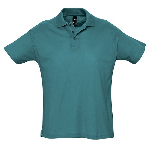 Рубашка поло мужская SUMMER II, лазурный, 2XL, 100% хлопок, 170 г/м2