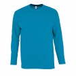 Футболка мужская с длинным рукавом MONARCH, аква, 2XL, 100% хлопок, 150 г/м2