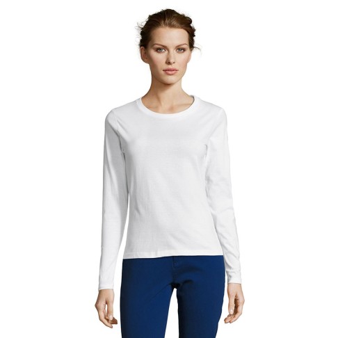 Футболка женская с длинным рукавом MAJESTIC, белый, XXL, 100% хлопок, 150 г/м2 Футболка женская с длинным рукавом MAJESTIC, белый, XXL, 100% хлопок, 150 г/м2