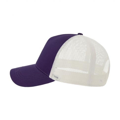 Бейсболка RAPPER COTTON-S, п. заст, 5 клин, фиолет/бел, 80% х-к, 20% п-й х-к/100% п-й п/э, 280 г/м2