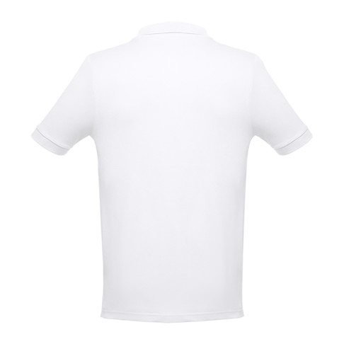 Рубашка-поло мужская ADAM, белый, XL, 100% хлопок, плотность 195 г/м2