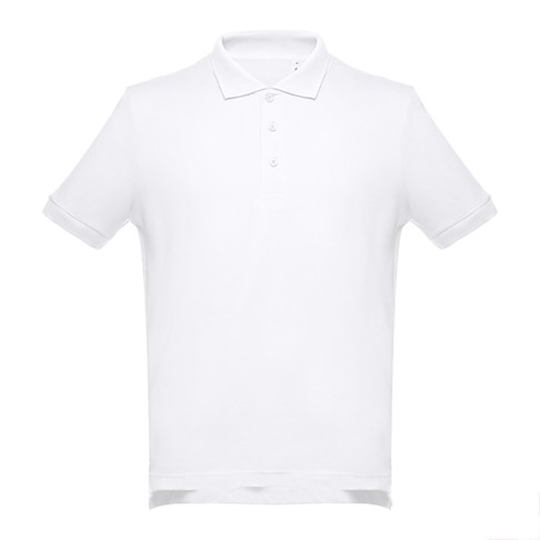 Рубашка-поло мужская ADAM, белый, XXL, 100% хлопок, плотность 195 г/м2