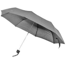Зонт складной, механический; серый; D=103 cм; нейлон; шелкография
