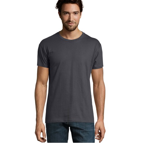 Футболка мужская IMPERIAL, антрацит, 4XL, 100% хлопок 190г/м2