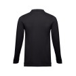 Рубашка-поло мужская BERN, д/р, чёрный, 5XL, 100% хлопок, плотность 210 г/м2