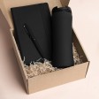 Набор подарочный OFFICEKIT: термос, ежедневник, ручка,  стружка, коробка, черный