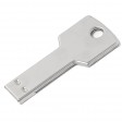 USB flash-карта KEY (16Гб), серебристая, 5,7х2,4х0,3 см, металл