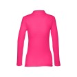 Рубашка-поло женская BERN WOMEN, д/р, фуксия, 2XL, 100% хлопок, плотность 210 г/м2