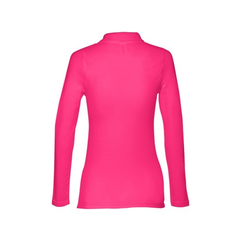 Рубашка-поло женская BERN WOMEN, д/р, фуксия, 2XL, 100% хлопок, плотность 210 г/м2