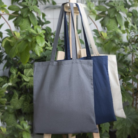 Сумка для покупок ECO 116, тёмно-серый, 38х42 cм, 100% хлопок,116 гр/м2