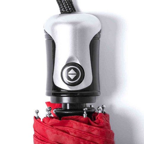 Зонт складной ALEXON, автомат, темно-синий, 100% полиэстер 190T