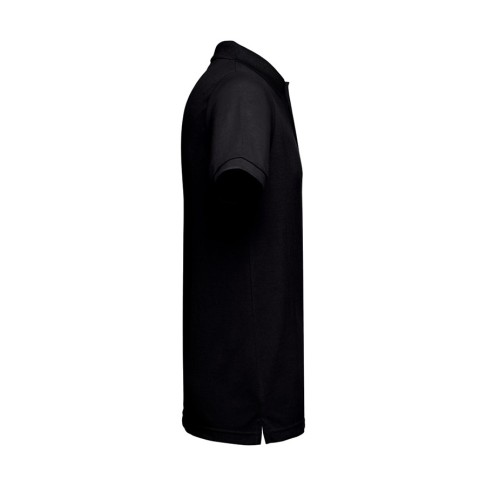 Рубашка-поло мужская BERLIN, к/р, чёрный, XL, 65% полиэстер, 35% хлопок, плотность 200 г/м2