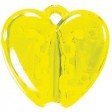 HEART CLACK, держатель для ручки, прозрачный желтый, пластик