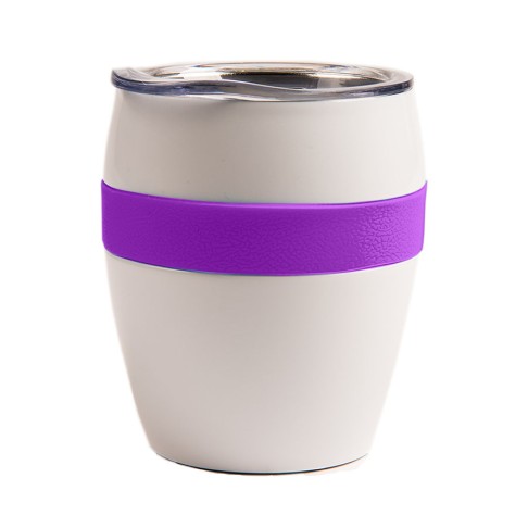 Термокружка LINE, белый/фиолетовый, сталь, 300 мл