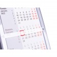 Календарь настольный на 2 года; размер 18,5*11 см, цвет- серый, пластик