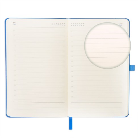 Ежедневник недатированный HAMILTON, A5, небесно-голубой, кремовый блок