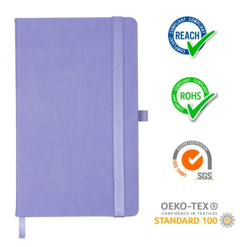 Ежедневник недатированный HAMILTON, A5, сиреневый, кремовый блок