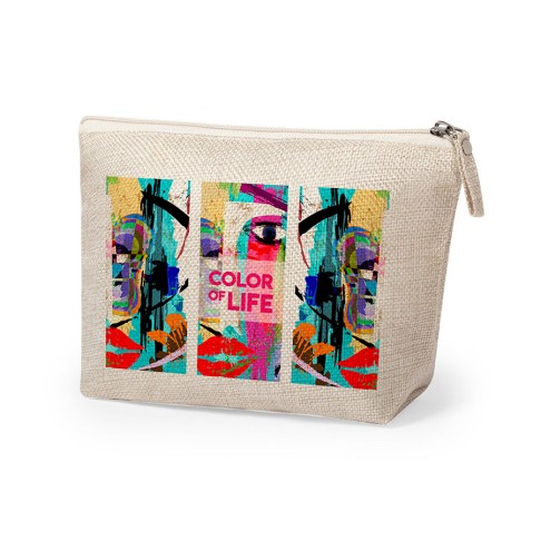 Косметичка KRESTON, бежевый, 22x14x6,5 см, 100% полиэстер Косметичка KRESTON, бежевый, 22x14x6,5 см, 100% полиэстер