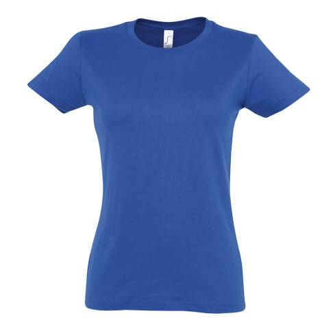 Футболка женская IMPERIAL WOMEN, ярко-синий_2XL, 100% х/б, 190 г/м2