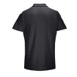 Рубашка-поло унисекс PULSE, чёрный, 4XL, 100% хлопок, 170 г/м2