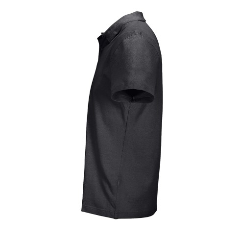 Рубашка-поло унисекс PULSE, чёрный, 5XL, 100% хлопок, 170 г/м2