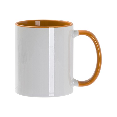 Набор подарочный WHITE VEIL: блокнот, ручка, кружка; белый/оранжевый