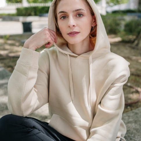 Толстовка мужская с капюшоном PHOENIX, пастельный голубой, XL, 50% хлопок, 50% полиэстер, 320 г/м2