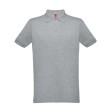 Рубашка-поло мужская BERLIN, к/р, сер. меланж, 3XL, 65% полиэстер, 35% хлопок, плотность 200 г/м2