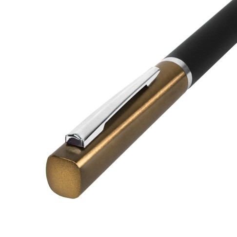 M1, ручка шариковая, черный/золотистый, пластик, металл, софт-покрытие M1, ручка шариковая, черный/золотистый, пластик, металл, софт-покрытие