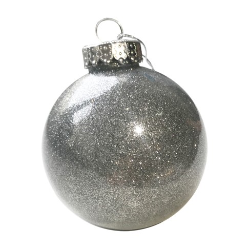 Шар новогодний FLICKER, диаметр 8 см., пластик, серебро Шар новогодний FLICKER, диаметр 8 см., пластик, серебро