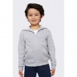 Толстовка детская STONE KIDS, серый меланж,10 лет, 50% хлопок, 50% полиэстер, 260 г/м2