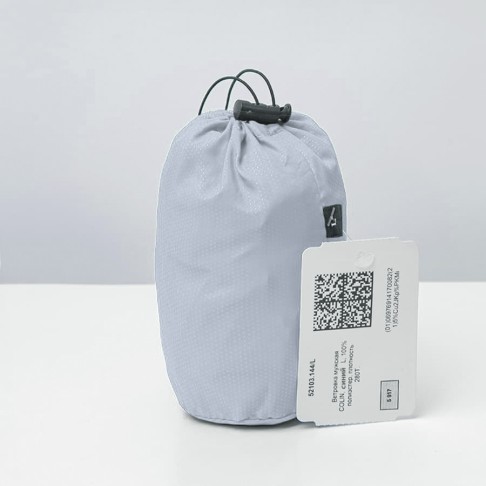 Ветровка мужская COLIN, серо-голубой, 2XL, 100% полиэстер, плотность 280Т