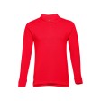 Рубашка-поло мужская BERN, д/р, красный, 5XL, 100% хлопок, плотность 210 г/м2