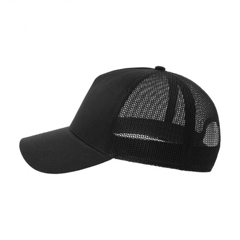 Бейсболка RAPPER COTTON-S, п. заст, 5 клин, чёрный, 80% х-к, 20% п-й х-к/100% п-й п/э, 280 г/м2
