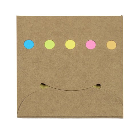 Набор стикеров с клеевым краем UNITY, 6 цв по 25шт, бежевый, бумага Набор стикеров с клеевым краем UNITY, 6 цв по 25шт, бежевый, бумага