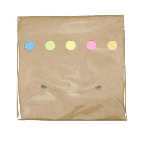 Набор стикеров с клеевым краем UNITY, 6 цв по 25шт, бежевый, бумага Набор стикеров с клеевым краем UNITY, 6 цв по 25шт, бежевый, бумага