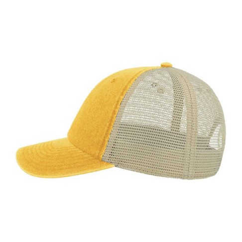 Бейсболка CASE, желтый, хлопок 100%, плотность 250 г/м2, застежка на липучке