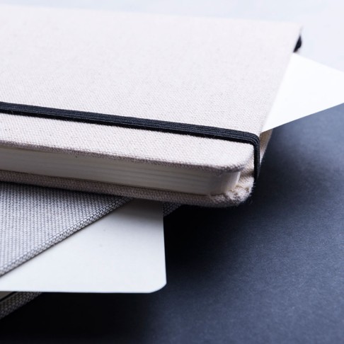 Блокнот TELMAK, A5, хлопок, бежевый/зеленый Блокнот TELMAK, A5, хлопок, бежевый/зеленый