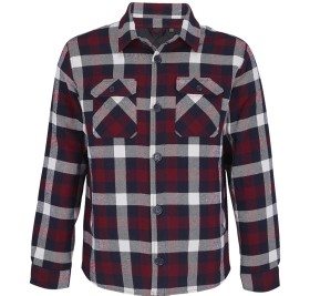 Куртка рубашка мужская NOAH, бордо,3XL/4XL(3),100%хлопок,180 г/м2;подкл. и утеплитель:100%полиэстер