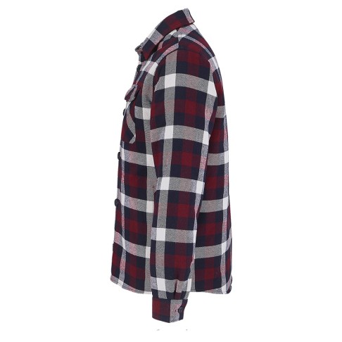 Куртка рубашка мужская NOAH, бордо,3XL/4XL(3),100%хлопок,180 г/м2;подкл. и утеплитель:100%полиэстер