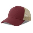 Бейсболка RAPPER COTTON-S, п. заст, 5 клин, бордовый/бежевый, 100% хлопок/100% хлопок, 280 г/м2