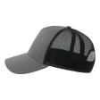 Бейсболка RAPPER COTTON-S, п. заст, 5 клин, тёмно-серый/чёрный, 100% хлопок/100% полиэстер, 280 г/м2