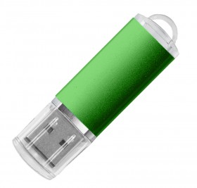USB flash-карта ASSORTI (32Гб), зеленая, 5,8х1,7х0,8 см, металл